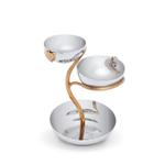 Трехуровневая чаша L'Objet Deco Leaves средняя