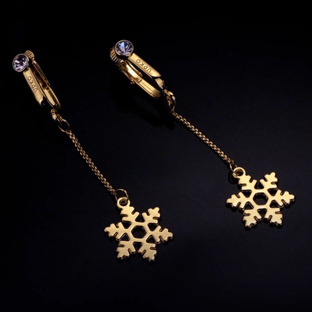 UPKO Подвески-клипсы Non-pierced clitoral jewelry dangle with snowflake для половых губ и клитора
