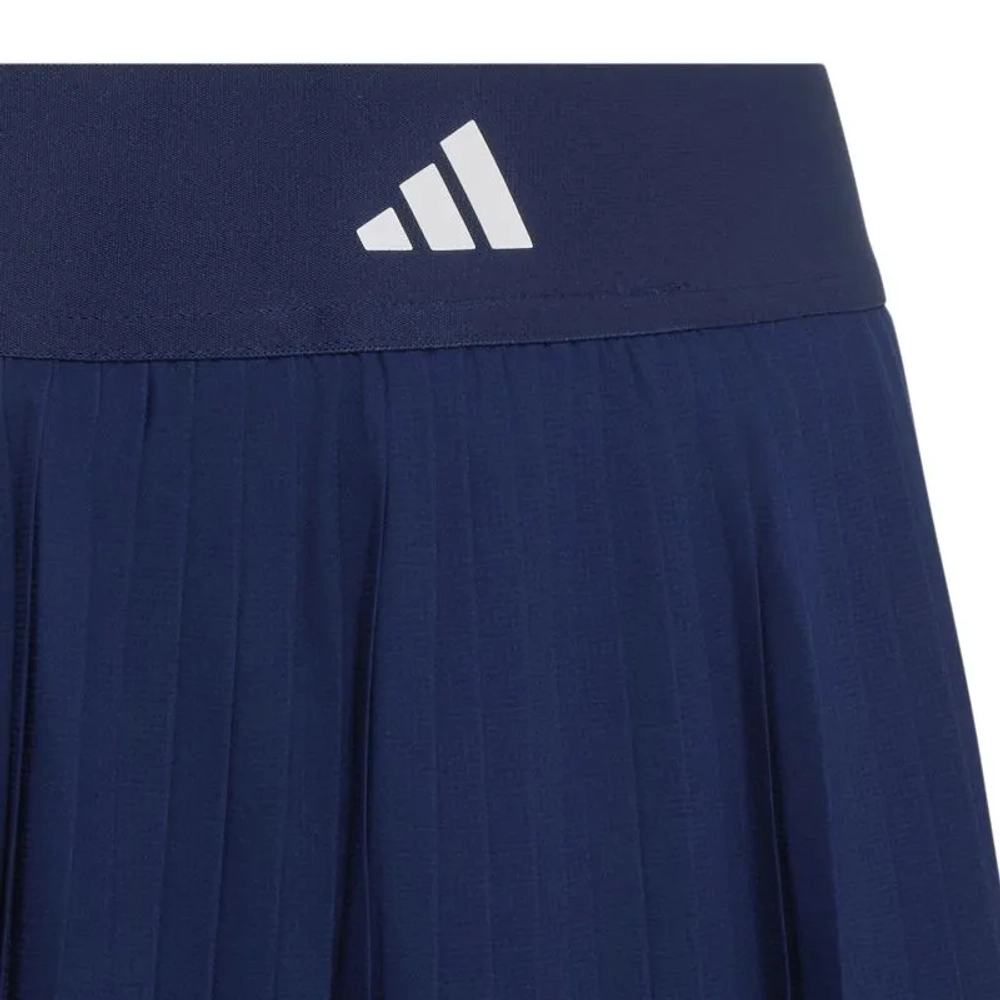 Детская теннисная юбка Adidas Girls Club Pleated - dark blue/white