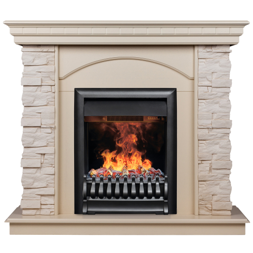 Каминокомплект Real Flame Elford WT с очагом 3D Oregan