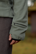 Худи Called a Garment Grid-Tex Hoodie "Olive Grey"