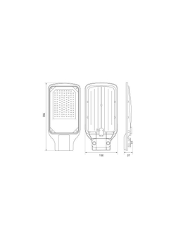 Светильник светодиодный SPP-504-0-50K-070 70Вт 5000К IP65 7000лм КСС Д DOB SMD 48мм уличный черн. Эра Б0062696