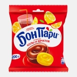 Карамель со вкусом колы и фруктов с начинкой Бон Пари 200г