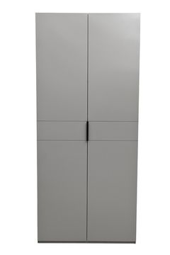 GD-10013/2-6 Шкаф Alto двухд с полками, цвет серый Кобальт, фасад глухой 100*57*228.5см