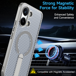 Прозрачный чехол Mesh Pro Magnetic Case для Poco X8 Pro Max 5G