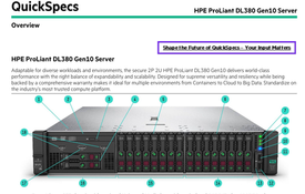 QuickSpecs серверов HP/HPE ProLiant: G6, G7, Gen8, Gen9, Gen10, Gen10 Plus и Gen11 на одной странице