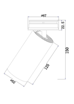 Потолочный светильник Technical C057CL-L12W3K
