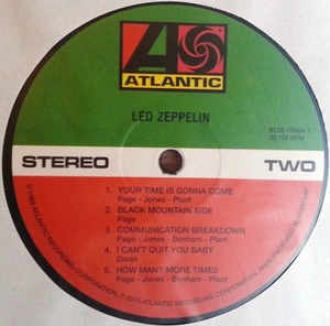 Винил LED ZEPPELIN Led Zeppelin  (2014 Reissue)
