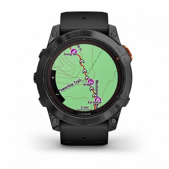 Умные часы Garmin Fenix 7X Pro Solar Edition Серый с черным ремешком 010-02778-01