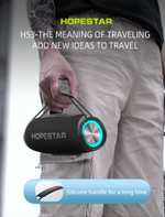 Беспроводная колонка Hopestar H53, световые эффекты, влагозащищенный корпус, поддержка microSD, 35 Вт, gray
