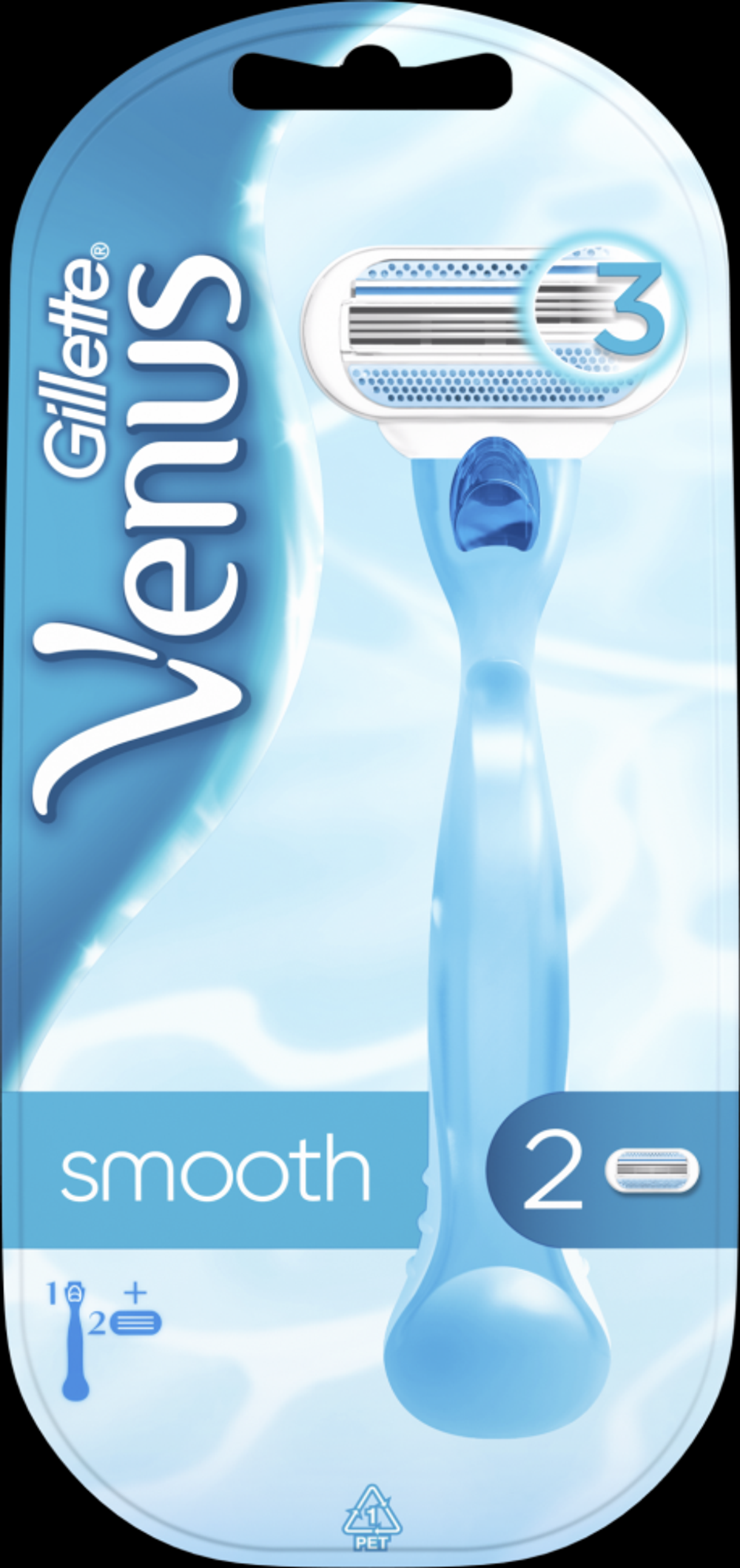 Станок женский Gillette Venus 2 кассеты