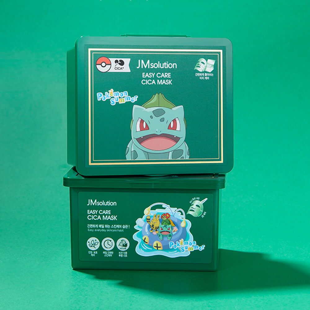 Набор успокаивающих тканевых масок с CICA-комплексом JMsolution Easy Care Cica Mask