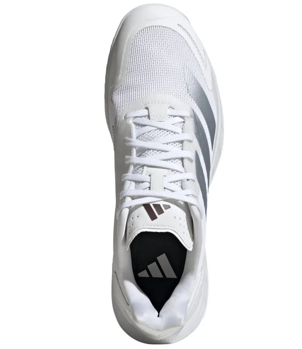 Теннисные кроссовки Adidas Defiant Speed 2 M - cloud white/tech grey metallic/maroon