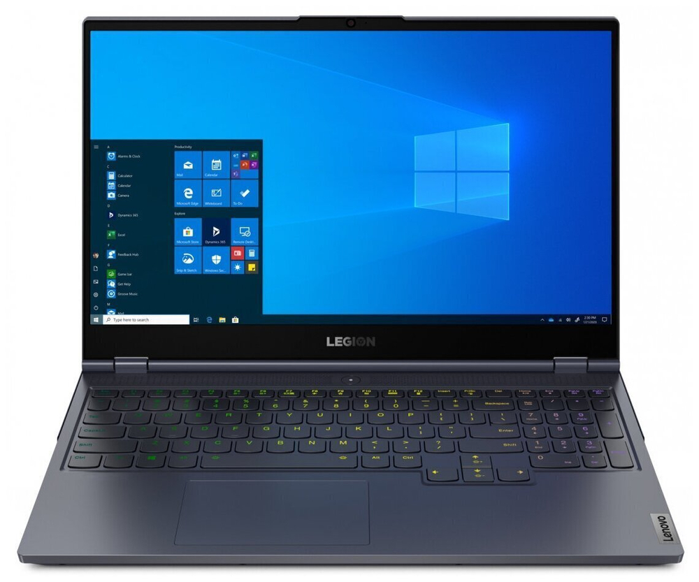 Ноутбук Lenovo Legion 7-15IMH05 Конфигурация: Intel Core i7 10750Н 2.6 ГГц/16 ГБ/512 ГБ SSD/nVidia GeForce RTX 2060 6 ГБ/Windows 11 Домашняя/15.6"/1920x1080 пикс. 144Hz/B1