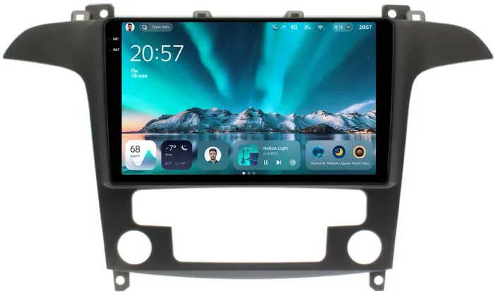 Магнитола для Ford S-Max, Galaxy 2 2006-2015 (климат) - Teyes CC4 монитор 9.2" 2K QLED на Android 14, Быстрейшая, Snapdragon 680, DSP, CarPlay, 4G SIM-слот