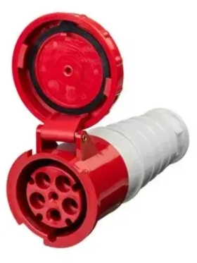 Розетка 234 переносная 3Р+РЕ 63А 380В IP54 TDM SQ0603-0017