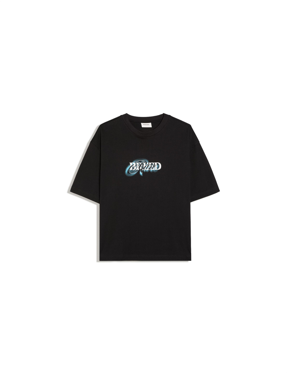 Мужская футболка relaxed fit с коротким рукавом и принтом, арт. 3563/734 - BERSHKA