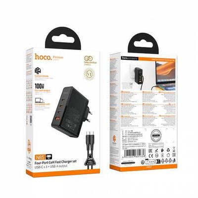 Зарядное устройство на Type-C Hoco N85 PD100W (3C1A) (black)