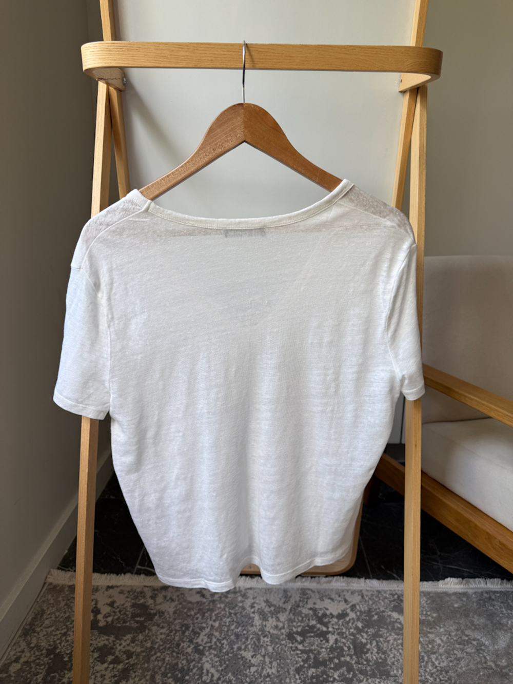 Льняная футболка Massimo Dutti, М