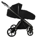 Коляска 2 в 1 Pituso Teffy, Caviar Black шасси Graphite