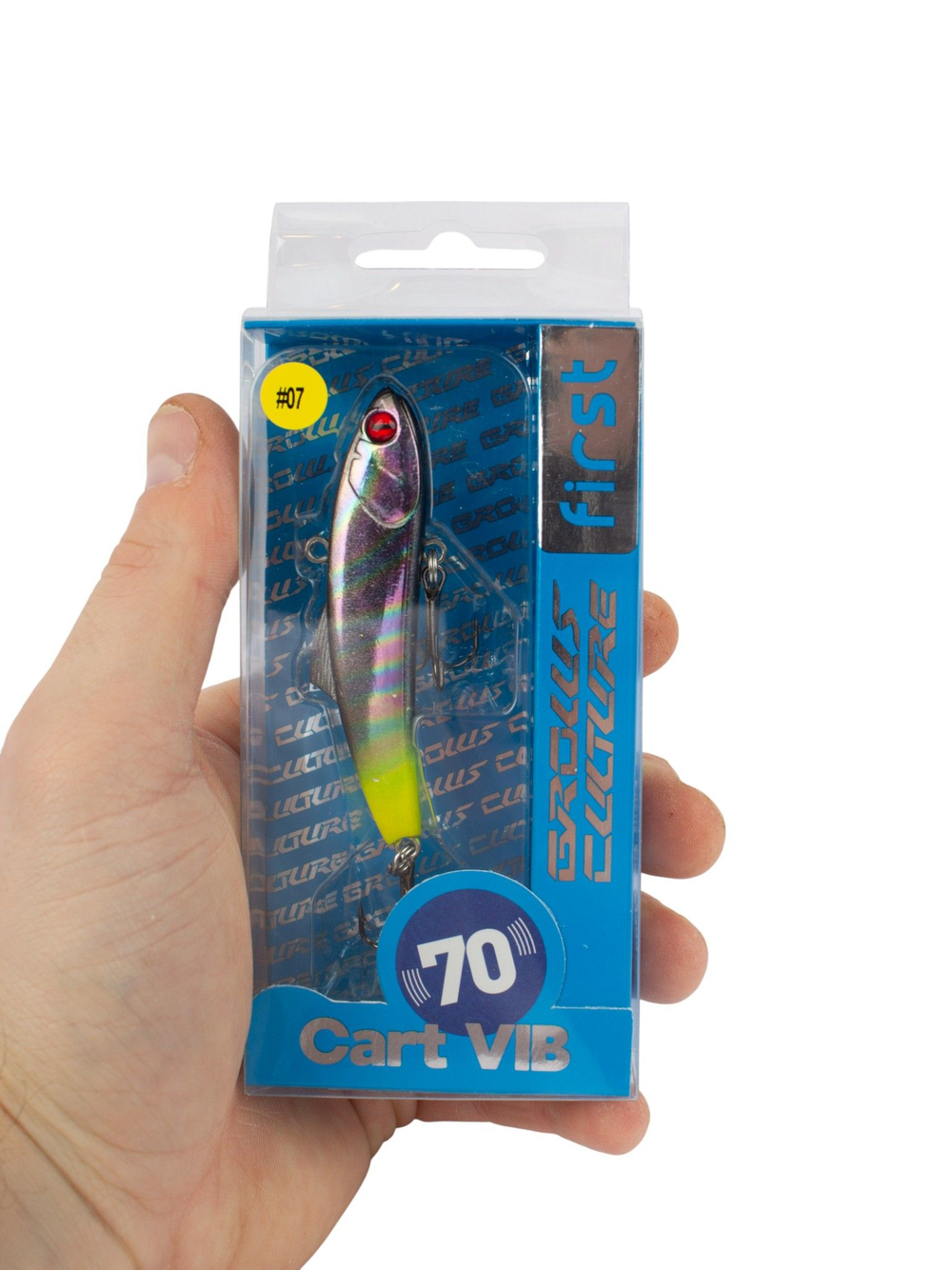 Раттлин (виб) на окуня, форель, щуку и судака Grows Culture Cart Vib 70 мм 14 г #07