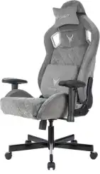 Кресло игровое Knight Outrider LTD серый Light-19 с подголов. крестов. металл