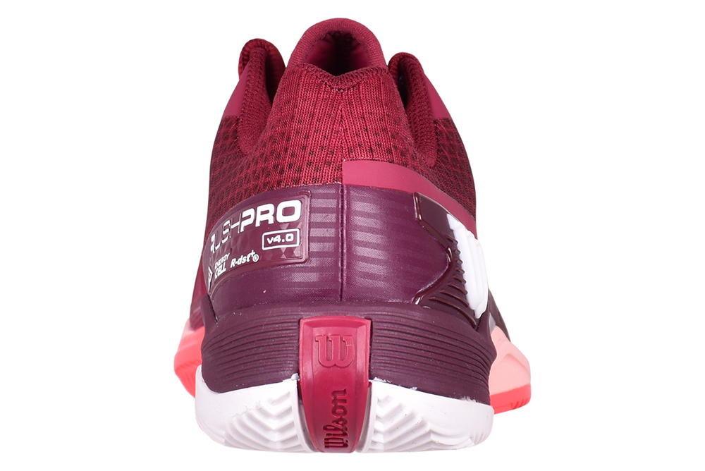 Женские Кроссовки теннисные Wilson Rush Pro 4.0 Clay W - beet red/white/tropical peach