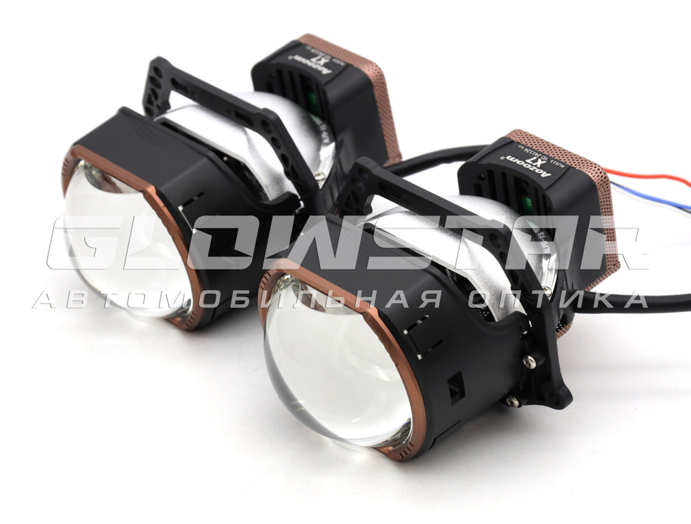 Билед модули Aozoom X7 (прямоугольные) 3.0 дюйма, 2 чипа, 5500K, 12V, 55W/63W, крепление 3R (комплект, 2шт)