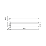 Вешалка для полотенец Jaquar ACN-CHR-1115N