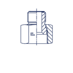 Соединение P D38-25 ORFS 2 - ORFS 1.7/16