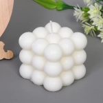Свеча «Bubble cube» 7 см, Белый