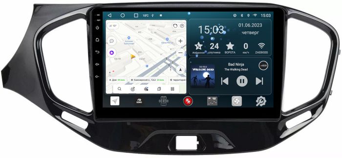 Магнитола для Lada Vesta 2015-2022 - Redpower 077 Android 10, Быстрая, CarPlay, SIM-слот