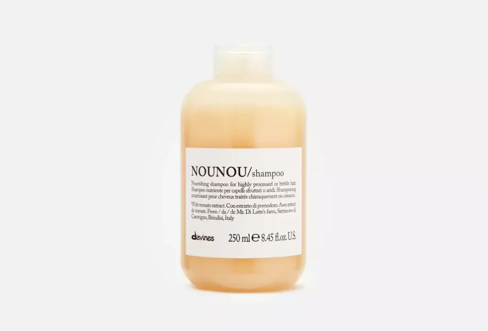 Davines NOUNOU Shampoo — питательный шампунь для сухих и повреждённых волос