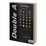 Бумага цветная DOUBLE A, А4, 80 г/м2, 500 л. (5 цветов x 100 листов), микс пастель