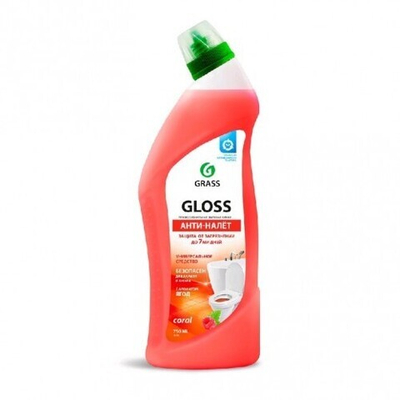 Чистящий гель для ванны и туалета "Gloss coral" (флакон 1000 мл)