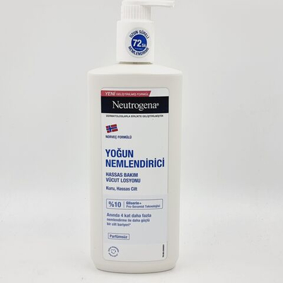 NEUTROGENA интенсивно увлажняющий лосьон для тела для чувствительной и сухой кожи, без отдушки, 400 мл (Италия)