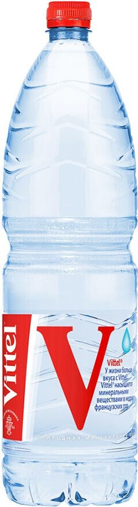 Вода природная минеральная Виттель / Vittel 1.5л - пластиковая бутылка
