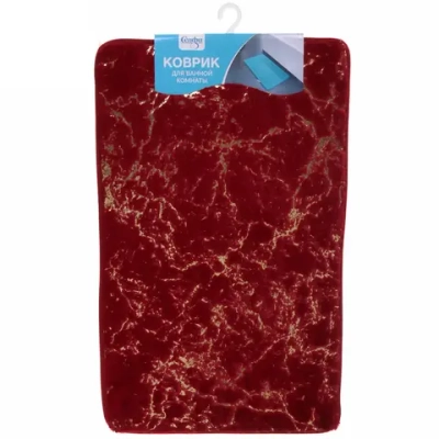 Коврик для ванной 50*80"Прометей» бордовый