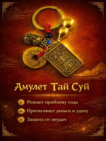 Амулет Тай Суй защита судьбы и притяжение удачи