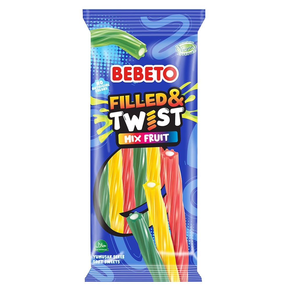 Мармелад BEBETO FILLED/TWIST MIX  FRUIT  тутти-фрутти 160г