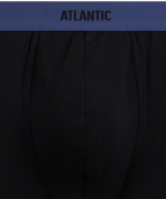 Мужские трусы шорты Atlantic, набор из 3 шт., хлопок, черные, 3MH-0111