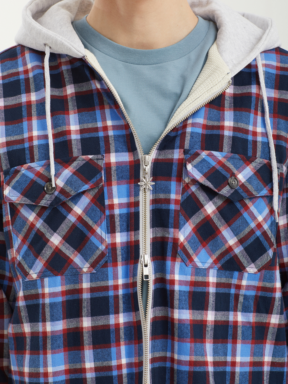 Мужская Рубашка Hooded Flannel