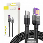 Usb Кабель-зарядка TYPE-C Baseus Cafule 5A 40W 1м CATKLF-PG1 черный