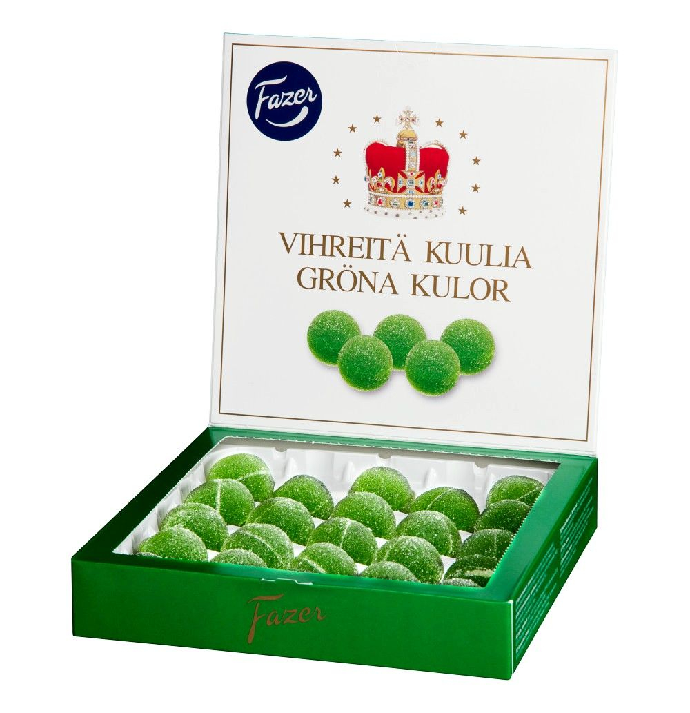 Fazer Мармелад Green Jellies грушевый вкус, сладкий подарок 500 г (из Финляндии)