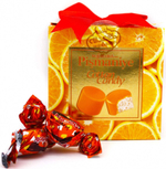 Конфеты Хаджабдуллах из пашмалы Апельсин упаковка с бантом / Hajabdollah Pashmala Sweets Orange 300г