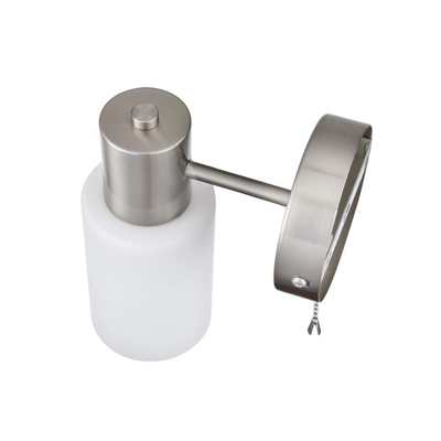 8099/1W COMFI LN26 105 никель/белый металл/стекло Бра Е14 1*40W 220V MAVE