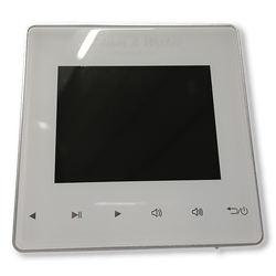 Комплект влагостойкой акустики для бани и сауны - SW 3 white SAUNA (круглая решетка)