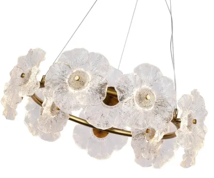 07601-60A,36 Люстра Грея латунь d60 h120 Led 12*2W (3000K). ТМ Kink Light