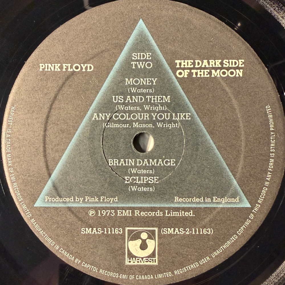 Pink Floyd ‎– The Dark Side Of The Moon (Канада)