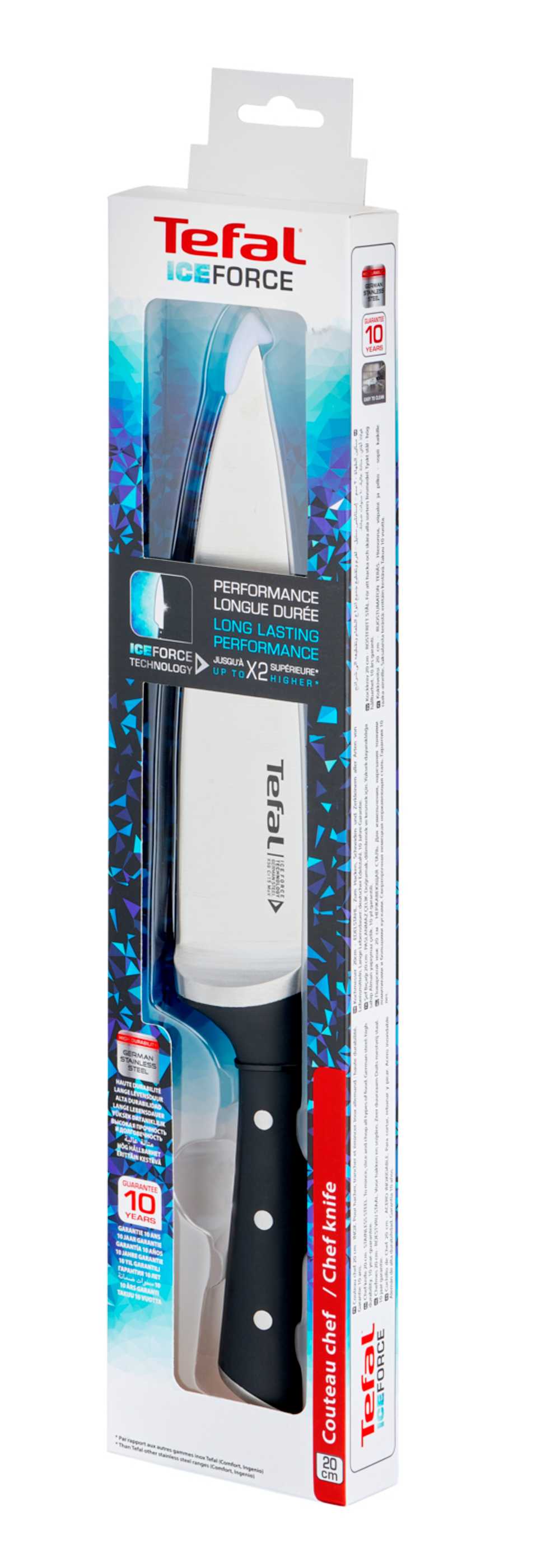 Шеф-нож Tefal Ice Force 20 см K2320214